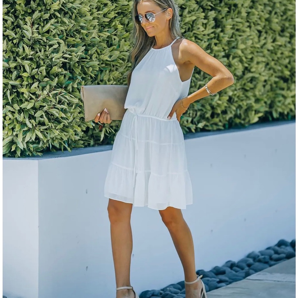 Tiered Halter Dress